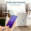 DuraComfort Dehumidifier for Basement Home with Pump,4500 Sq.ft 50 Pints With WiFi