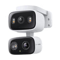 Tapo 2K Indoor/Outdoor Dual Lens Pan/Tilt Wired Security Camera - 125ยฐ Wide-Angle View + 6mm Zoom, Motion Track, Person/Vehicle Detection, Subscription-Free Local Storage or Optional Cloud, C246D