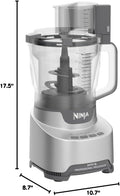 Ninja Food Processor, Professional XL, 1200 Peak-Watts, 4-in-1, Chopping, Slicing/Shredding, Purees, Dough, 12-Cup Processor Bowl, 2 Blades & 2 Discs, Feed Chute/Pusher, Black, NF701