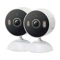 Tapo 2K Indoor/Outdoor Wired Security Camera - Works as a Baby Monitor & Pet Camera, Person/Motion/Baby Cry Detection, 2-Way Audio, Siren, Subscription-Free SD Storage or Optional Cloud, C113 (2-Pack)