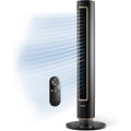 Lasko Pinnacle 40” Tower Fans for Home, 32 ft/s Airflow, Quiet 24dB, 90° Oscillation, Standing Fan for Bedroom with 24 Hour Timer, DC Motor, Air Filter for Hair & Dust, Night Light, Remote, DST100