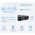 TP-Link Roam 6 AX3000 Dual-Band Wi-Fi 6 Travel Router โ Multi-Gig Portable, OpenVPN, WireGuard, Public Network Sharing, Hotel/Cruise Approved, Phone Tethering, USB 3.0, Multi-Mode - TL-WR3002X