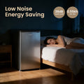 BANGSON 3.2 Cu.ft Mini Fridge with Freezer, Small Refrigerator Single Door - Compact Mini Fridge for Bedroom, Dorm or Office, Adjustable 5-Temp Control, Energy Efficient & Low Noise,, Silver