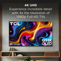 TCL 55" Q Series QLED 4K UHD HDR Smart Google TV (NEW 2025) - Dolby Vision, Dolby Atmos, Motion Rate 240, HDR 10+, Auto Game Mode - 55Q51K