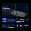 TP-Link Dual-Band BE3600 Wi-Fi 7 Router Archer BE230 | 4-Stream | 2ร2.5G + 3ร1G Ports, USB 3.0, 2.0 GHz Quad Core, 4 Antennas | VPN, EasyMesh, HomeShield, MLO, Private IOT | Free Expert Support