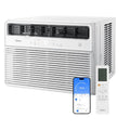 Midea 18,000 BTU Smart Inverter Window Air Conditioner with APP, Alexa Control, 208/230V AC Unit Cools up to 1,000 Sq. Ft, Quiet Operation, Energy Saving, Remote & Easy Installation Kit, White