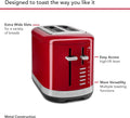 KitchenAid 2 Slice Automatic Toaster with Extra Wide Slots KMT2109ER, Empire Red