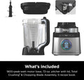 Ninja Blender | Best for Smoothies, Frozen Drinks, Shakes, Veggie Chopper & More | 72 oz. Full Size Pitcher | Blender for Kitchens |1800 Watt | Black | TB201