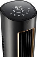Lasko Pinnacle 40” Tower Fans for Home, 32 ft/s Airflow, Quiet 24dB, 90° Oscillation, Standing Fan for Bedroom with 24 Hour Timer, DC Motor, Air Filter for Hair & Dust, Night Light, Remote, DST100