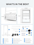 Midea 12,000 BTU U Shaped Smart Inverter Window Air Conditioner - Cools 550 Sq Ft, Ultra Quiet with Open Window Flexibility - Alexa/Google Assistant Compatible - 35% Energy Savings, Remote (Updated)