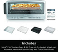 Ninja Air Fryer Toaster Oven Combo | 8-in-1 Functionality | Flip Up & Away for Storage Space | Air Fry Basket, Sheet Pan, Wire Rack & Removable Crumb Tray |1800 Watt | Stainless Steel | SP151
