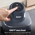 Ninja Crispi 4-in-1 Glass Air Fryer | 450°F | Non-Toxic | 4QT & 6-Cup Glass Containers w/Lids | Microwave, Freezer, Dishwasher Safe | Max Crisp, Air Fry, Bake, Recrisp | Cyberspace Gray, FN101GY