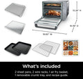 Ninja Air Fryer Toaster Oven Combo | Double Stack XL | 12-in-1 | Fits 4.5 lb Chicken & 6lbs of Wings | Smart Finish Cook 2 Different Meals at Same Time | Countertop Oven | Stainless Steel | DCT601