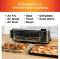 Ninja Digital Air Fryer & Toaster Oven | 8-in-1 Functionality | Flip-Up Design | XL Capacity | Air Fry Basket, Sheet Pan, Wire Rack & Crumb Tray | 1800 Watt | Silver | SP101