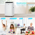 DuraComfort Portable Air Conditioners with Heater, 12000 BTU AC Unit with Heat, Cool, Dehumidifier, Fan for Room ups to 350 Sq.Ft