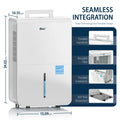 DuraComfort Dehumidifier for Basement Home with Pump,4500 Sq.ft 50 Pints With WiFi