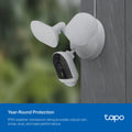 TP-Link Tapo Wired, Ultra-Bright Motion-Activated, Weatherproof Floodlight with 2K Camera, Two-Way Audio, Full-Color Night Vision, Smart AI Detection. Easy App Setup. No-Subscription Required - TC53