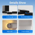BANGSON 4.0 Cu.ft Small Refrigerator with Freezer,2 Door, Small Fridge with Freezer with Bottom Freezer,Silver