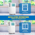 DEMULLER 4400BTU(8000 ASHRAE) Portable Air Conditioner with Remote, Covers up to 250 Sq.Ft. AC Unit