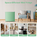 BANGSON 1.6 Cu.Ft Compact Refrigerator with Freezer, Energy Saving & Low Noise Mini Fridge for Office, Dorm, Bedroom - Adjustable Temp, Reversible Door, ,Green