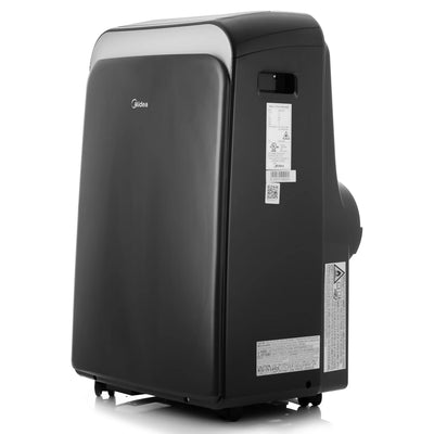 Midea 8,000 BTU (12,000 BTU ASHRAE) 115V Smart Portable Air Conditioner with Remote, App and Voice Control, Up to 350 Sq. ft., MAP08S1WGR, Gray, New