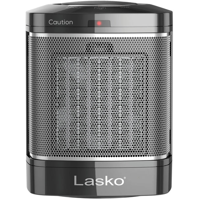 Lasko 8" 1500W Tabletop Ceramic Space Heater with One Hour Timer, Black, CD08500