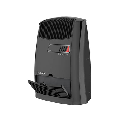 Lasko 13.5" 1500W Electric Ceramic Space Heater with Timer and Thermostat, Black, CC13700