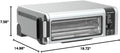 Ninja Digital Air Fryer & Toaster Oven | 8-in-1 Functionality | Flip-Up Design | XL Capacity | Air Fry Basket, Sheet Pan, Wire Rack & Crumb Tray | 1800 Watt | Silver | SP101