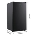 Galanz 3.3 Cu ft One Door Mini Fridge, Black Estar, New