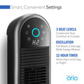Lasko 22" Smart Tower Heater Powered by Aria, WiFi, Works with Alexa, Google, Black, AR122