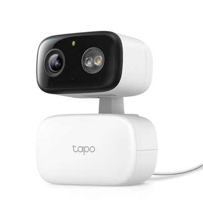 TP-Link Tapo TCW30 Indoor/Outdoor HD Security Camera with Pan/Tilt, Sound & Light Alarm, AI Detection & Local Storage — Enjoy 24/7 Coverage with No Subscription Costs