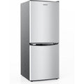 BANGSON 4.0 Cu.ft Small Refrigerator with Freezer,2 Door, Small Fridge with Freezer with Bottom Freezer,Silver