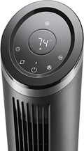 Lasko Apex Tower Fans Oscillating Quiet 42" - 29 ft/s Airflow, 28 dB, 90° Oscillation, 12H Timer, Air Filter for Hair & Dust, Remote, Black, Floor Fans for Home Bedroom, RST200