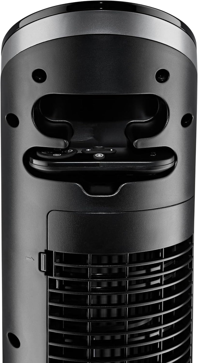 Lasko Apex Tower Fans Oscillating Quiet 42" - 29 ft/s Airflow, 28 dB, 90° Oscillation, 12H Timer, Air Filter for Hair & Dust, Remote, Black, Floor Fans for Home Bedroom, RST200