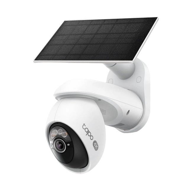 Tapo 4K Outdoor Pan/Tilt Wireless Security Camera - Battery with Solar Charging, 360° Motion Track, 24/7 Capture, Person/Vehicle Detection, Subscription-Free Local Storage or Optional Cloud, C660 KIT