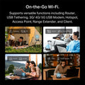 TP-Link Roam 6 AX1500 Portable Wi-Fi 6 Travel Router Dual-Band | Easy Public WiFi Sharing | Hotel/RV/Travel Approved | Phone WiFi Tether | USB C 3.0 | Multi-Mode | OpenVPN, WireGuard® | TL-WR1512X