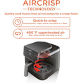 Ninja | Air Fryer | 4-in-1 Pro Air Fry, Roast, Reheat, Dehydrate | 5QT Capacity fits up to 4lbs of French Fries | 400F Max Temp | Nonstick Basket & Crisper Plate | 120V | Grey | AF141
