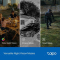 Tapo 2K Indoor/Outdoor Wired Security Camera - Works as a Baby Monitor & Pet Camera, Person/Motion/Baby Cry Detection, 2-Way Audio, Siren, Subscription-Free SD Storage or Optional Cloud, C113 (2-Pack)