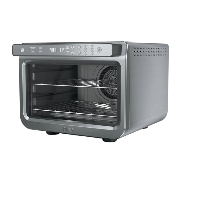 Ninja Air Fryer & Toaster Oven | Prestige Smart XL Countertop Oven | Bakes up to 20 Cookies, Fits up to a 12lb Turkey | Pizza, Toast, Bake, Air Fry & Reheat | 1800 Watts | Stainless Steel | DT501