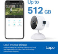 Tapo 2K Indoor/Outdoor Wired Security Camera - Works as a Baby Monitor & Pet Camera, Person/Motion/Baby Cry Detection, 2-Way Audio, Siren, Subscription-Free SD Storage or Optional Cloud, C113 (2-Pack)