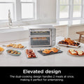 Ninja Air Fryer Toaster Oven Combo | Double Stack XL | 12-in-1 | Fits 4.5 lb Chicken & 6lbs of Wings | Smart Finish Cook 2 Different Meals at Same Time | Countertop Oven | Stainless Steel | DCT601