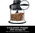 Ninja XSKKITCHPR Foodi Power Chopper 3-Cup Food Processor Bowl, for Ninja Power Mixer System (CI100 Series), Black