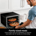 Ninja DT202BK Foodi 8-in-1 XL Pro Air Fry Oven, Large Countertop Convection and Digital Toaster Oven, 1800 Watts, Black, 12 in.