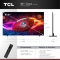 TCL 98 Inch Class QM7K Series | Mini LED QLED 4K HDR | 98QM7K, 2025 Model | 120HZ-144HZ Anti Reflective Screen Smart Google TV Dolby Atmos Onkyo Audio | Voice Remote Alexa Gaming Streaming Television