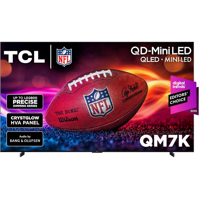 TCL 98 Inch Class QM7K Series | Mini LED QLED 4K HDR | 98QM7K, 2025 Model | 120HZ-144HZ Anti Reflective Screen Smart Google TV Dolby Atmos Onkyo Audio | Voice Remote Alexa Gaming Streaming Television