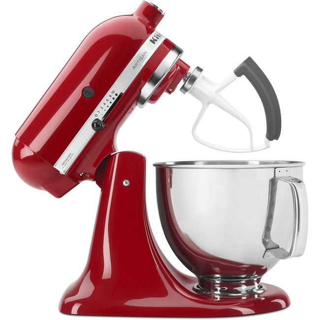 KitchenAid Value Bundle Artisan Series 5 Quart Tilt-Head Stand Mixer with Included Flex Edge Beater, KSM150FEER, Empire Red