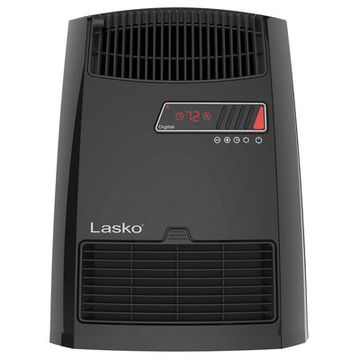 Lasko 13.5" 1500W Electric Ceramic Space Heater with Timer and Thermostat, Black, CC13700