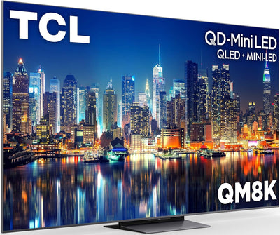 TCL 65 Inch Class QM8K Series | Mini LED QLED 4K HDR | 65QM8K, 2025 Model | 120HZ-144HZ Anti Reflective Wide Angle Screen Smart Google TV Dolby Atmos | Voice Remote Alexa Gaming Streaming Television