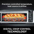 Ninja Digital Air Fryer & Toaster Oven | 8-in-1 Functionality | Flip-Up Design | XL Capacity | Air Fry Basket, Sheet Pan, Wire Rack & Crumb Tray | 1800 Watt | Silver | SP101