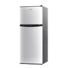 BANGSON 4.0 Cu.Ft small refrigerator with freezer,mini refrigerator with freezer, 2 Doors, Compact Fridge for Apartment Bedroom Dorm and Office, 5 Settings Temperature Adjustable, Sliv